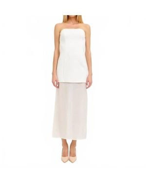 Lena® Contrast Maxi Dress - White