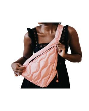 Pretty Simple Striding Through Philly Puffer Bag - Black