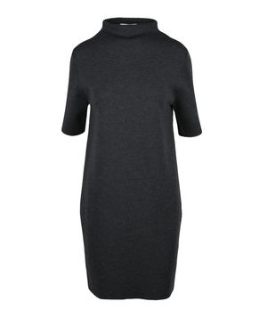 Alpha Studio Virgin Wool High-Neck Knit Dress - Black