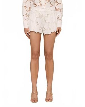L'Agence Laina Eyelet Short - White
