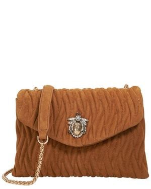 Dune Darling Suede Handbag - Brown
