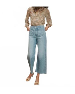 Veronica Beard Ashlynn Long Sleeve Top - Blue