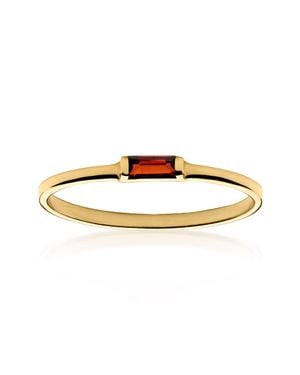 RS Pure By Ross-Simons Garnet Ring - Metallic