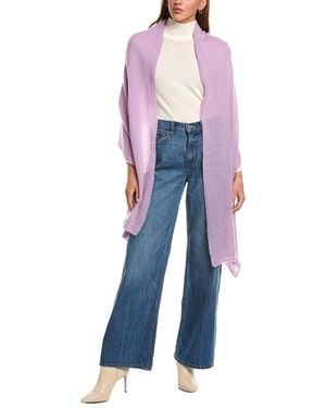 Portolano Lightweight Cashmere Wrap - Blue