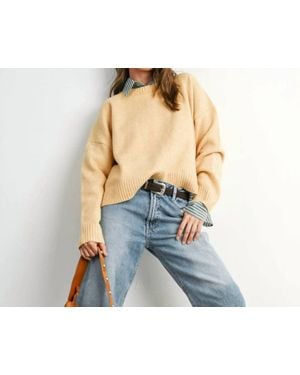 Buttermelon Charlotte Tie Back Sweater - Blue