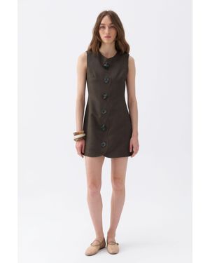 Nocturne Seashell Accessorized Mini Dress - Black