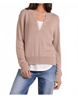 Elan Layered Two-For One Knit Top