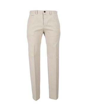 BRIGLIA Slim-Fit Tailored Pants - Natural