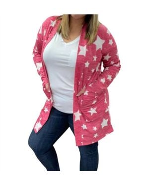 Blakeley Star Daze Cardigan - Red
