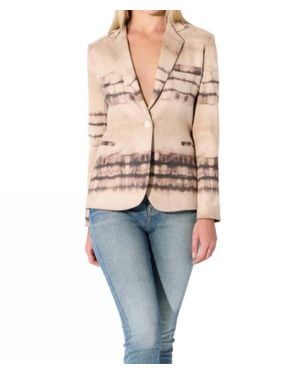 oolala Ombre Ultra Suede Blazer - Natural