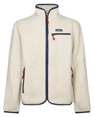 Patagonia M's Retro Pile Zip High-Collar Fleece Jacket - Natural