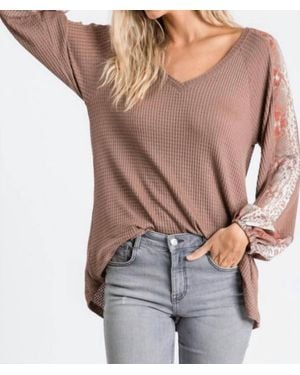 Hailey & Co Sweet As Honey Top - Brown