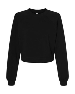 Bella Canvas Raglan Pullover Fleece - Black