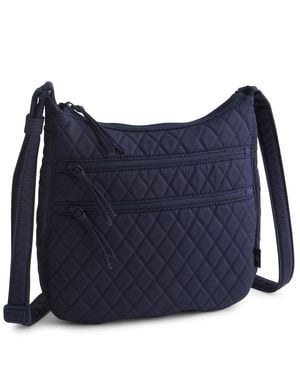 Vera Bradley Outlet Cotton Trio Zip Hipster Crossbody Bag - Blue