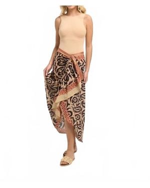 Guadalupe Asterisco Pareo Skirt - Red