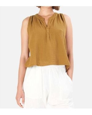 NSF Nepore Drapy Sleeveless Top - Metallic