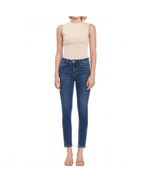 LOVERVET High Rise Ankle Skinny Jean - Blue