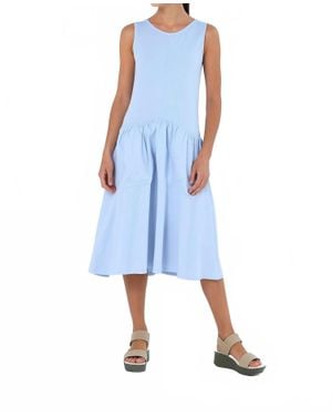 Simply Mila Pocket Bags Dress - Blue