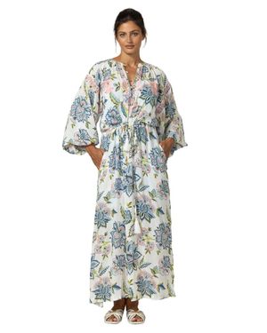 Miss June Raphy Long Dress - White