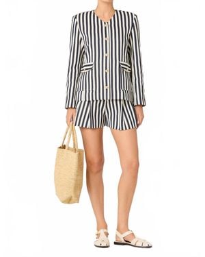 Astr Danae Striped Blazer - Multicolor