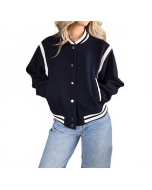 Bishop + Young Power Play Varsity Jacket - Black