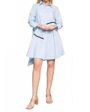 Joh Wrenna Cotton Poplin Dress - Blue