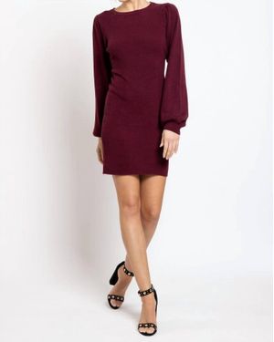 Bishop + Young Kyla Sweater Dress - Purple