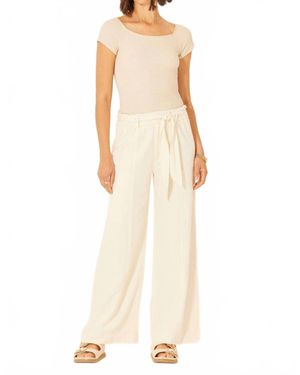 Bila77 Garnet Tie Front Pant - Natural