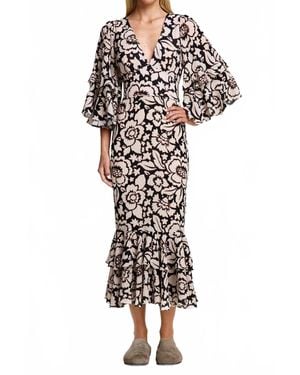 Smythe Midsummer Midi Dress - Multicolor