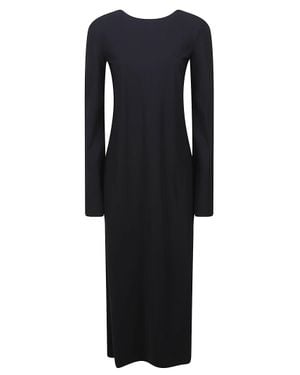 HAMOULET Backless Clasp Mid-Calf Dress - Black