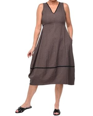 Tulip Clothing Patton Dress - Brown
