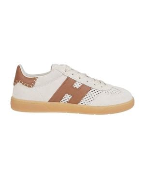 Hogan Cool Calf Leather Sneakers - White