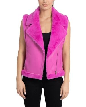 Love Token Zoe Moto Vest - Pink