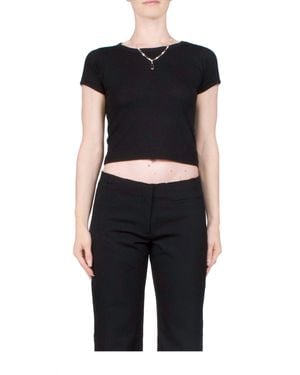 ÉTERNE Short Sleeve Baby Tee - Black