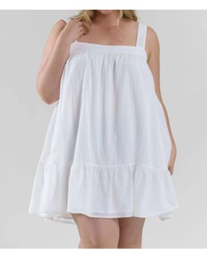 Kilo Brava Cotton Mini Slip Dress - White