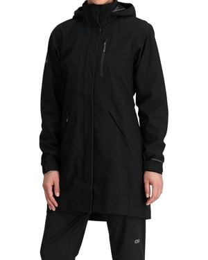 Outdoor Research Aspire 3L Trench Raincoat Jacket - Black