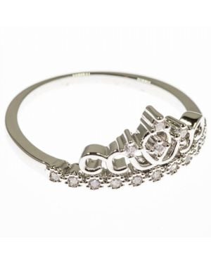 Faire Crown Ring-Rhodium Plated - Metallic
