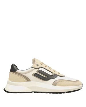 Bally Demmy Calf Suede Low-Top Sneakers, Brand Size 6 Us - Natural