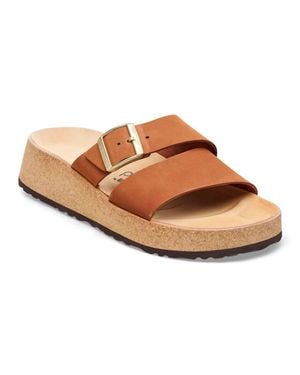 Birkenstock Almina Nubuck Wedge - Brown