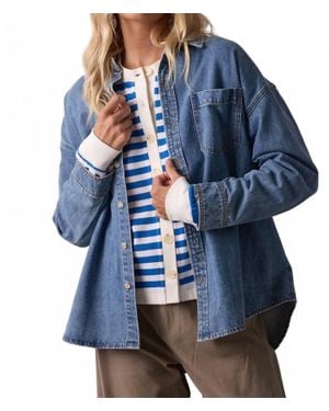 Wishlist Washed Buttoned Up Shirt - Blue