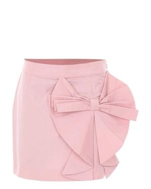 Essentiel Antwerp Bow Mini Skirt - Pink