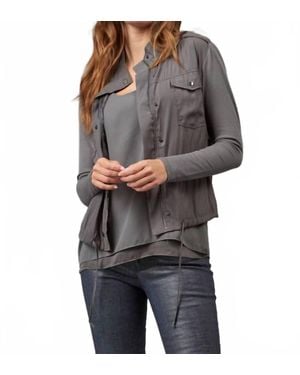 Lola & Sophie Hybrid Utility Jacket - Gray