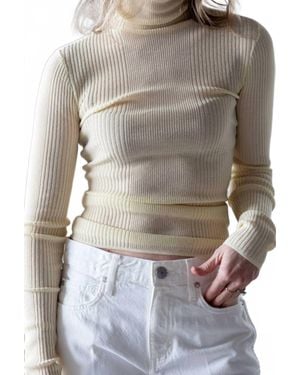 SER.O.YA Belen Turtleneck Top - Gray