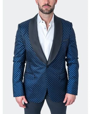 Maceoo Blazer Shawl Sparkle - Blue