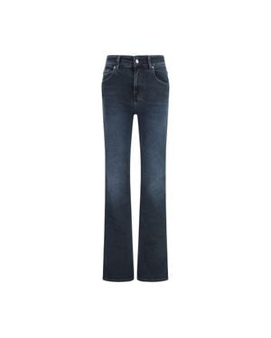Haikure Cotton Fla Jeans - Blue