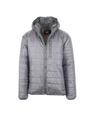 Spire By Galaxy Sherpa Lined Hooded Puffer Jacket - Gray