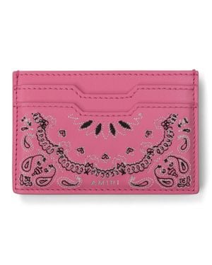 Amiri Bandana Card Holder - Pink