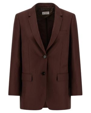 Alberto Biani Viscose Blazer - Brown