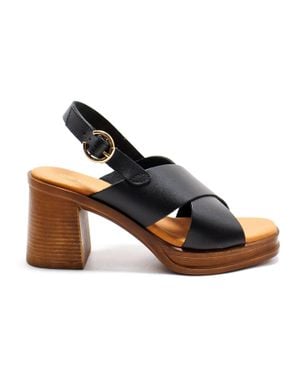 Eric Michael Savannah Heeled Slingback Sandals - Blue