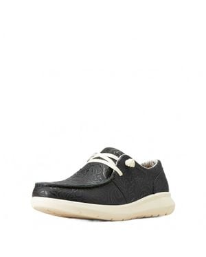 Ariat Hilo Floral Embossed Casual Shoes - Black